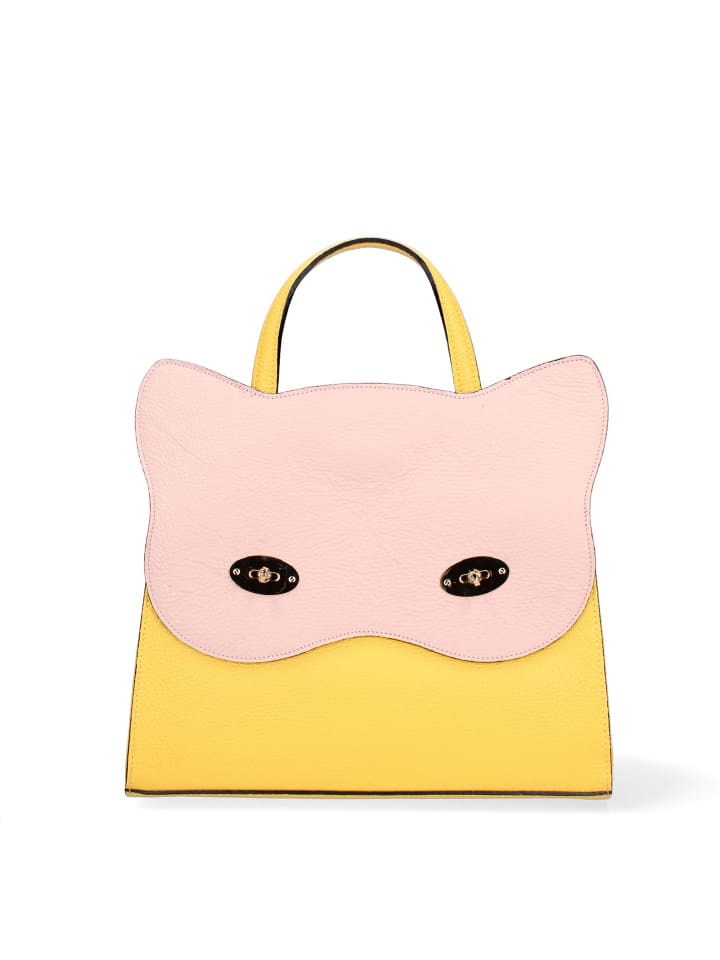 Handtasche in YELLOW AND PINK