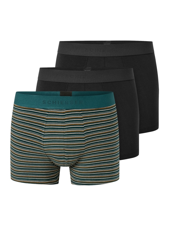 Retro Short / Pant 95/5 Cotton in Petrol / schwarz