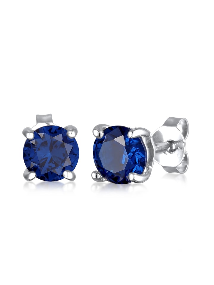 Ohrringe 925 Sterling Silber in Blau