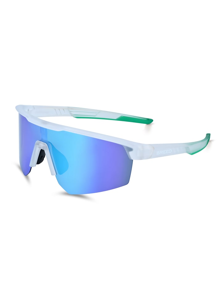 Polarisierte Sonnenbrille "Nyxon" in Weiß/Grün