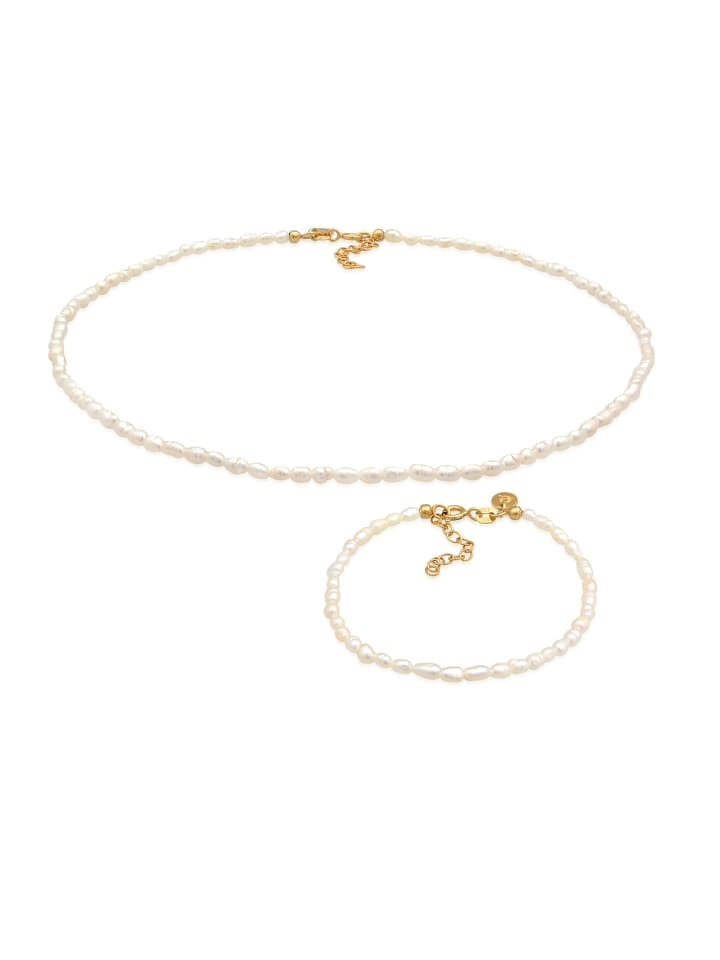 Schmuckset 925 Sterling Silber in Gold