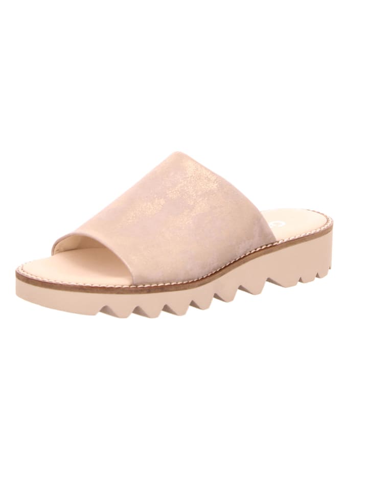 Damen Pantoletten  in beige