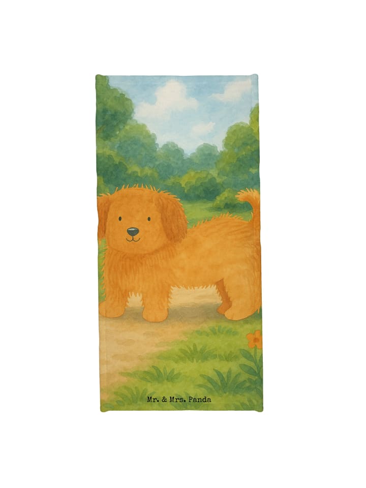 Strandtuch Hund Flauschig Design ohne Spruch in Hundeglück