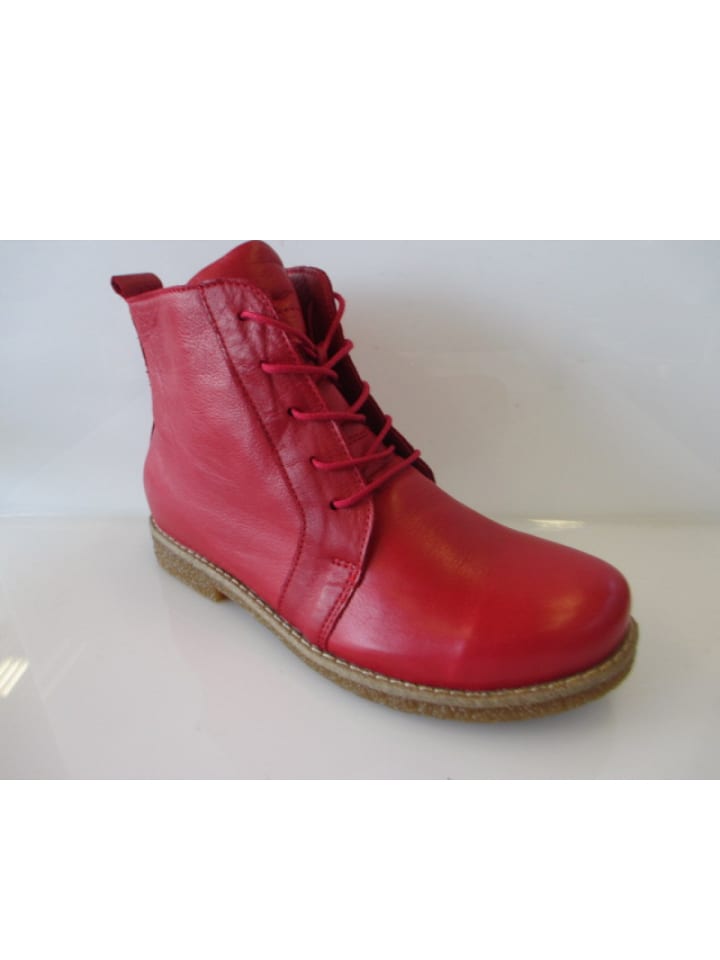 Schnürstiefel  in Rot