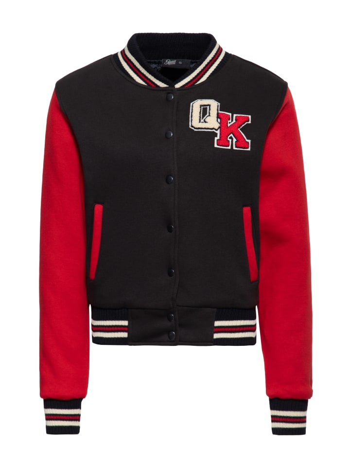 Queen Kerosin Collegejacke Road Rebels in schwarz