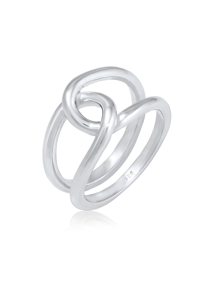 Ring 925 Sterling Silber Knoten in Silber