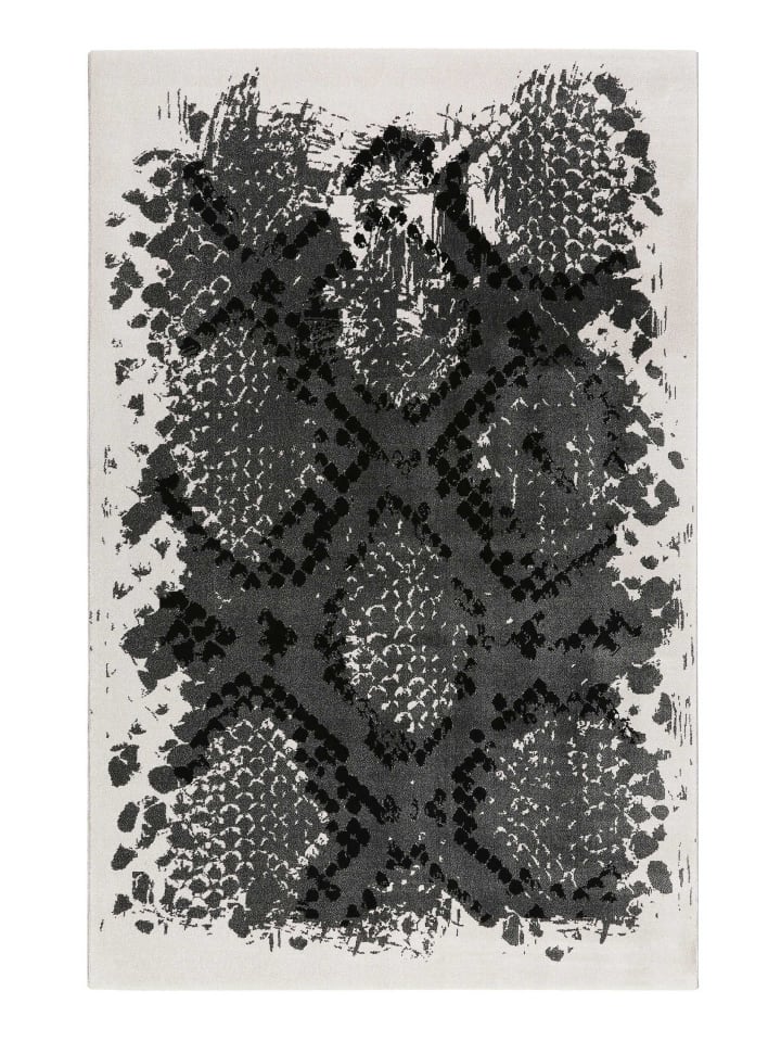 Teppich "Phyton" in Grau/Schwarz/Grau