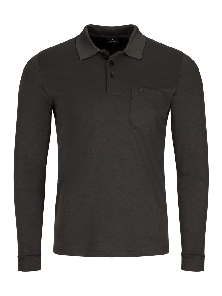 Poloshirt Basic in Anthrazit