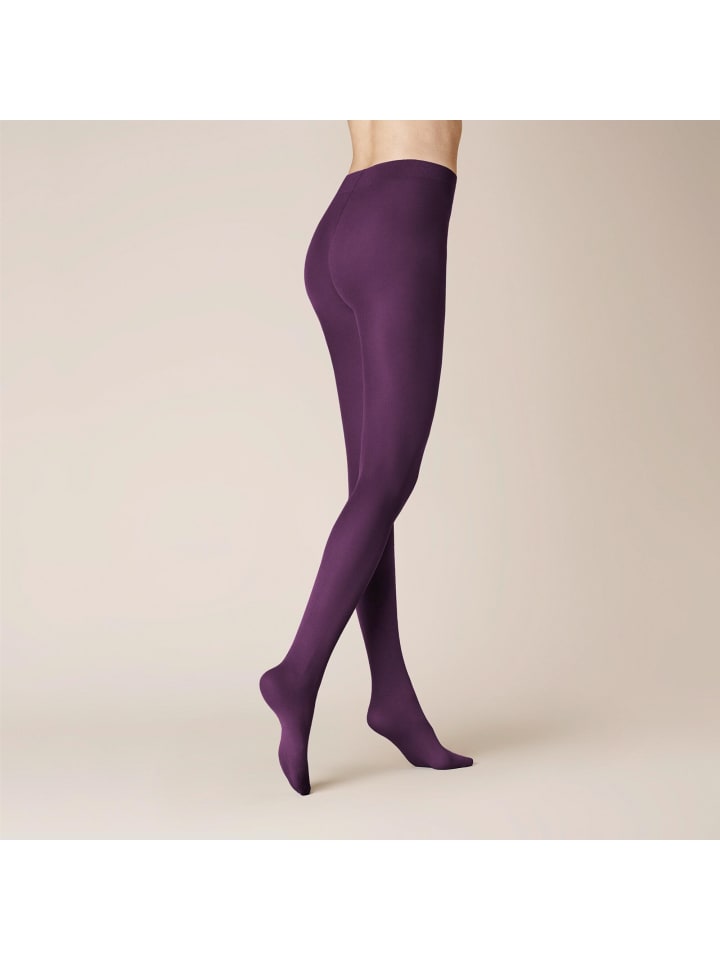 Feinstrumpfhose Velvet 40 weich in deep-purple
