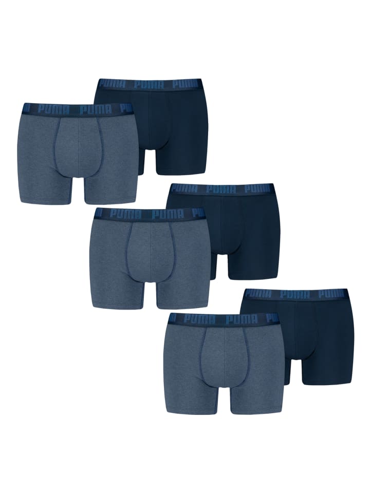 6er Pack Boxers in Blau