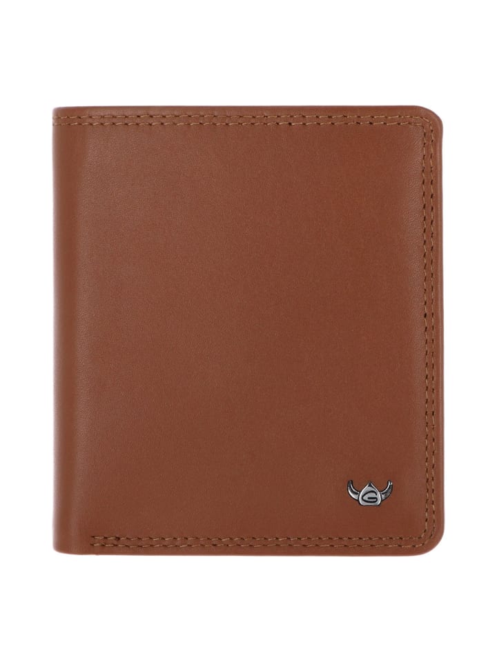 Polo Geldbörse RFID Schutz Leder 10.5 cm cognac