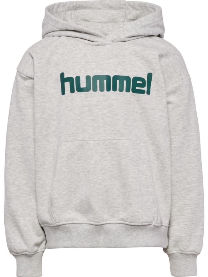 Kinder Hoodie "Boxy Hoodie Logo" in Grau