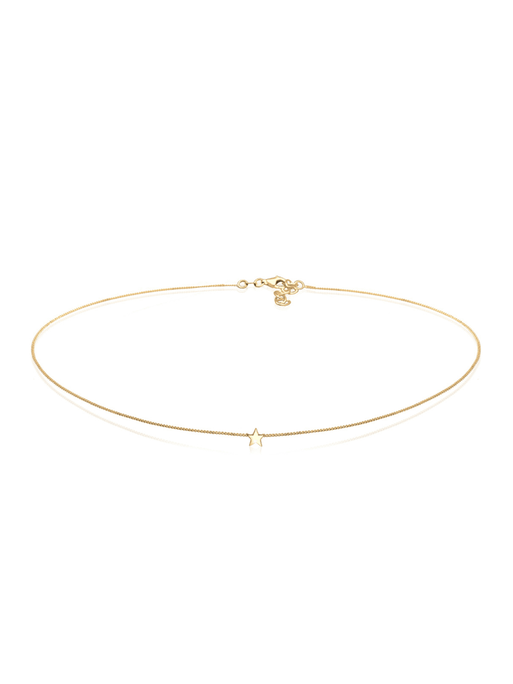 Halskette 925 Sterling Silber Sterne, Astro, Stern in Gold