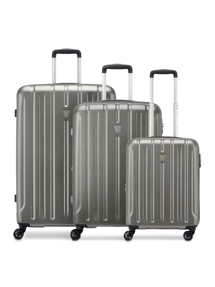 Kinetic 2.0 4 Rollen Kofferset 3-teilig mit Dehnfalte champagne
