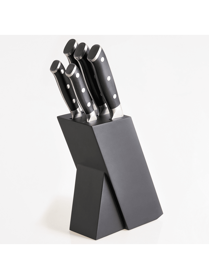 6-tlg Küchenmesser-Set IKEDA in Schwarz
