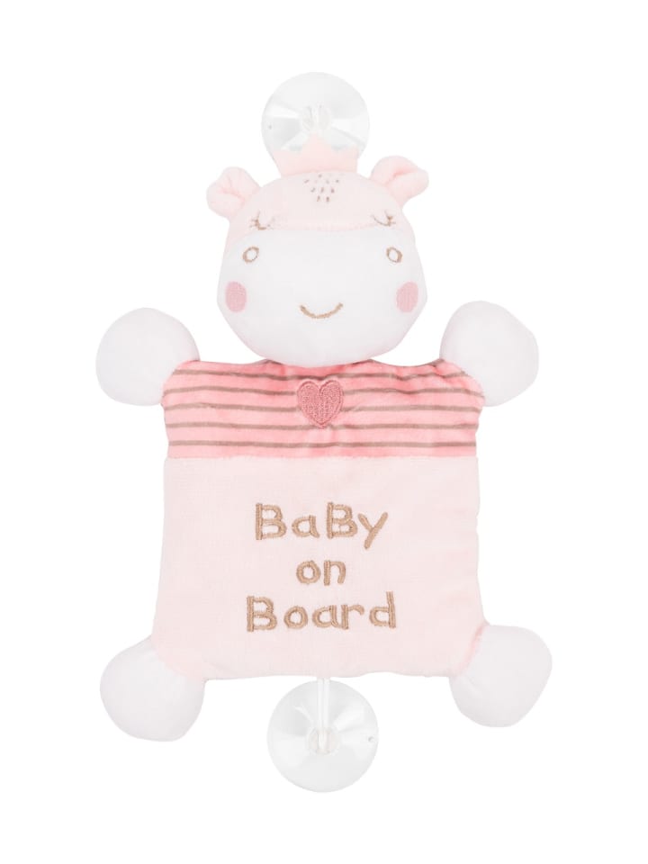 Baby on Board in rosa