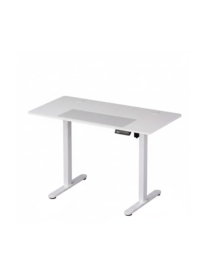 Höhenverstellbarer Schreibtisch in Weiß - (B)160 x (H)120 x (T)60 cm