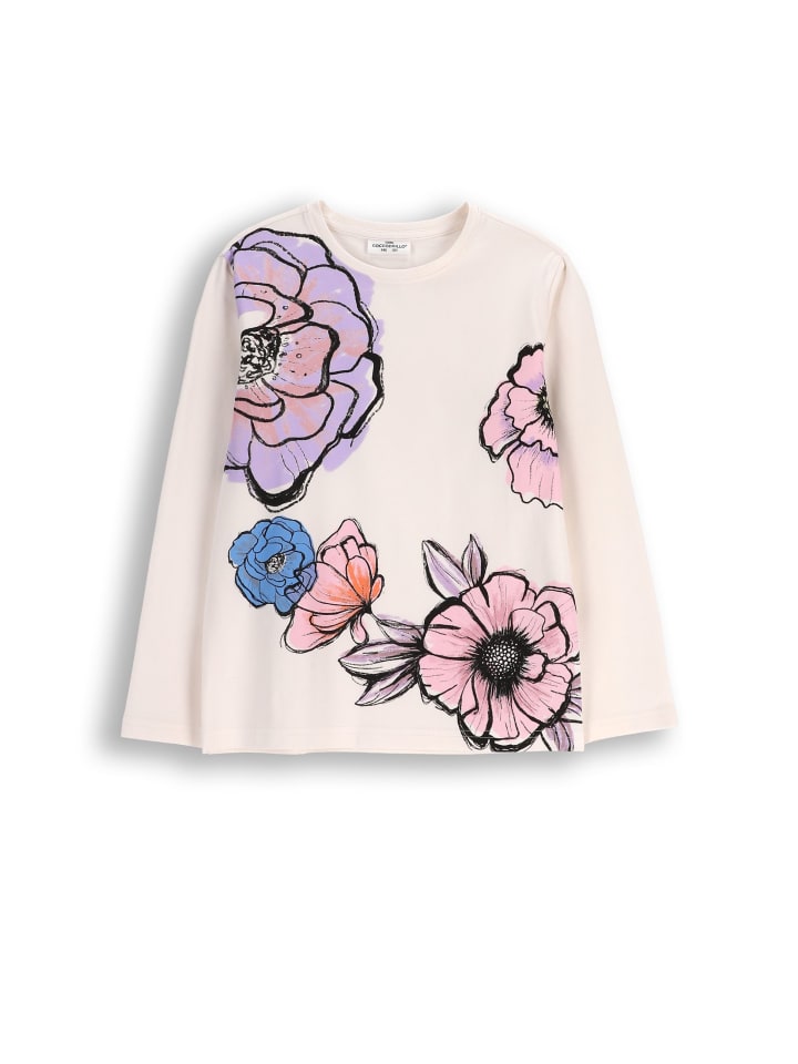 Langarmshirt in ecru