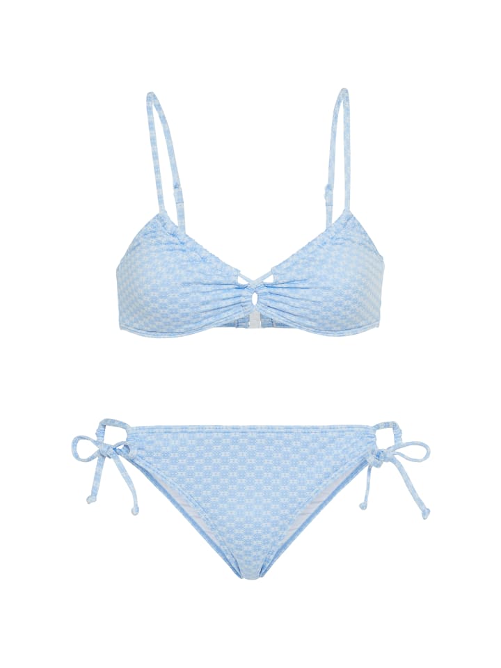 Bustier-Bikini in hellblau