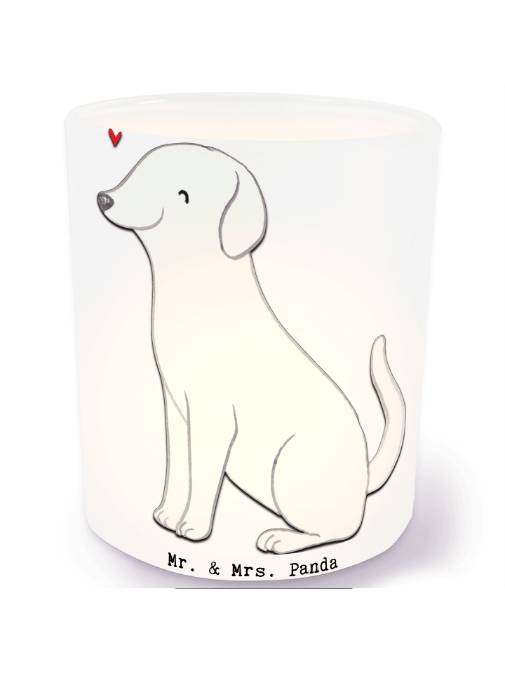 Windlicht Labrador Lebensretter ohne Spruch in Transparent