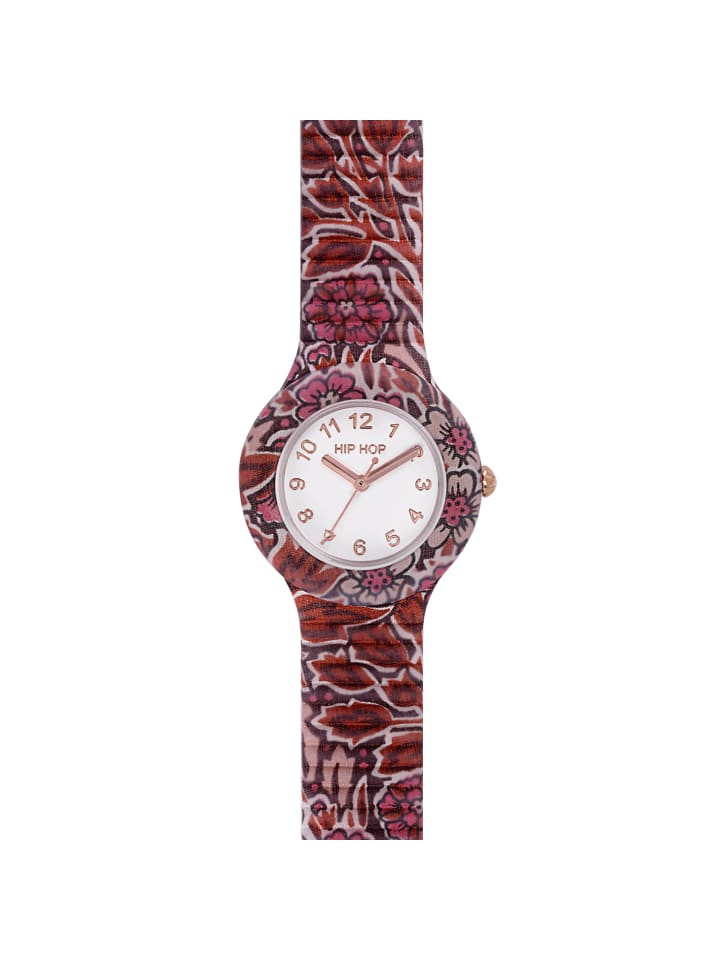 Analoguhr winter blossom weiss