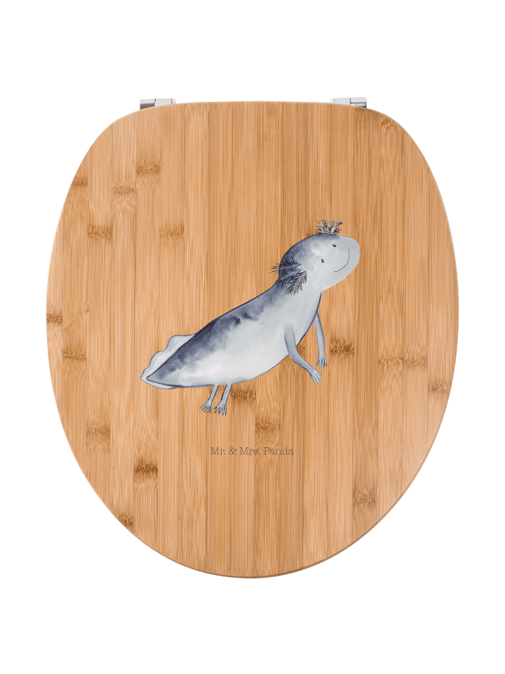 Toilettensitz Axolotl Schwimmen ohne Spruch in Braun
