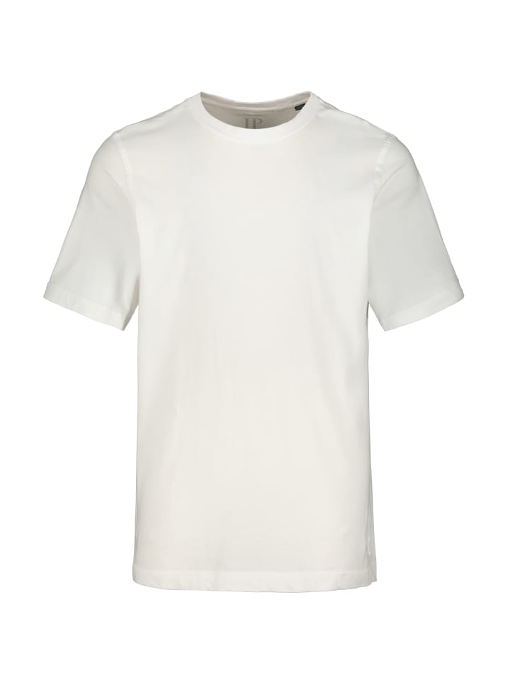 Kurzarm T-Shirt in schneeweiß