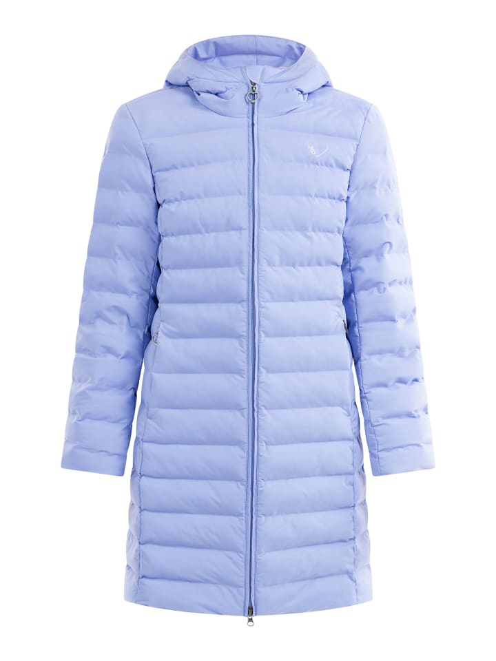 Damen Wattierter Steppmantel in Violettblau