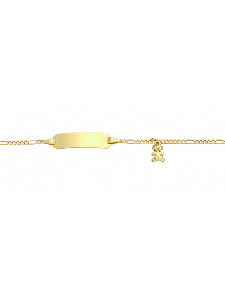 Damen 333 Gold Figaro Armband 14 cm Ø 1,5 mm in gold