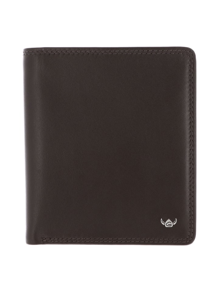 Polo Geldbörse RFID Schutz Leder 13 cm dunkelbraun