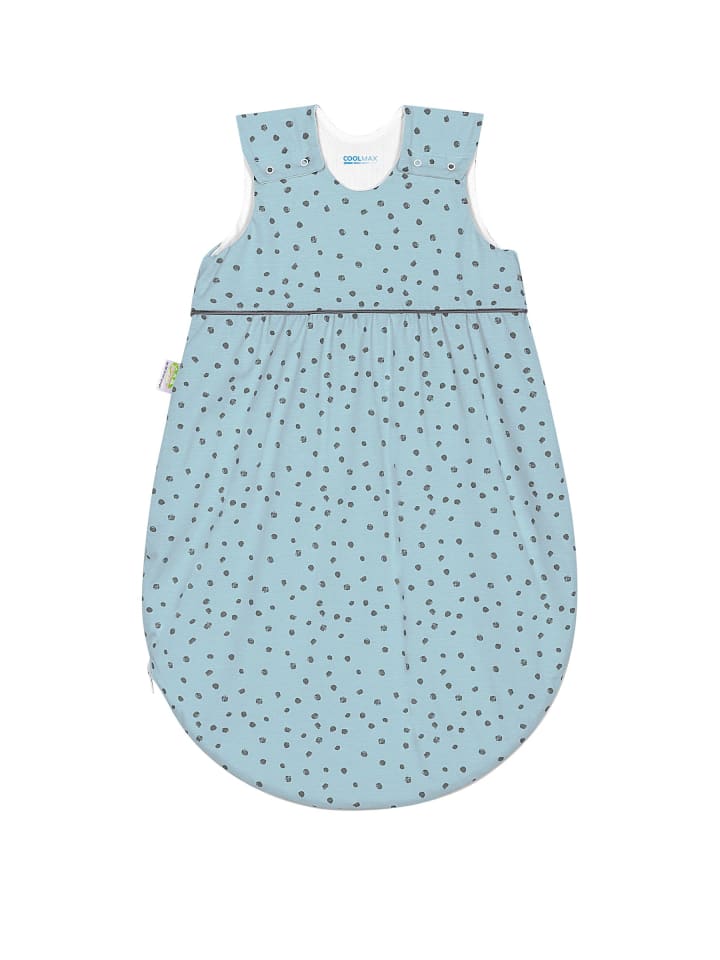 Coolmax-Schlafsack Timmi cool TOP in Dancing Dots Blue Pearl