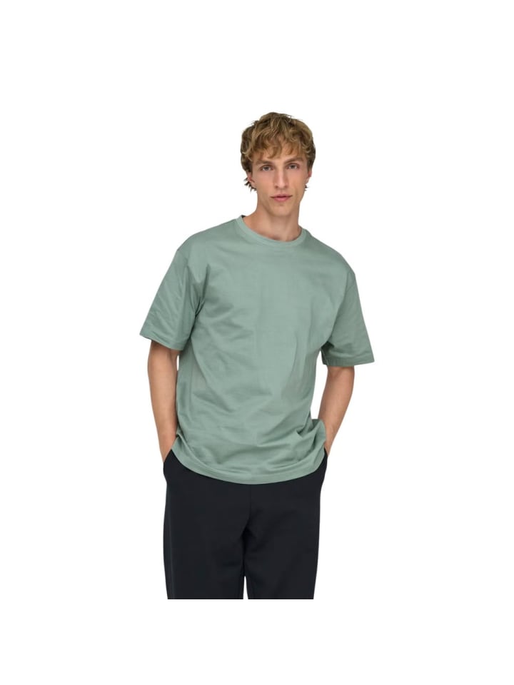 Zweifarbig Bio-Baumwolle T-Shirt