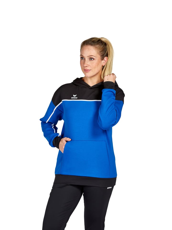 Damen Change By Erima Kapuzensweat in new royal/schwarz/weiss