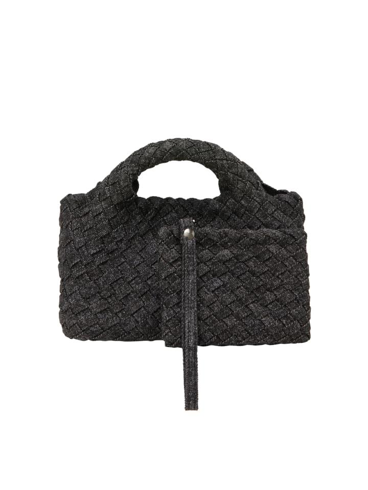 Women 2-In-1 Tote Bag Set in Black Denim