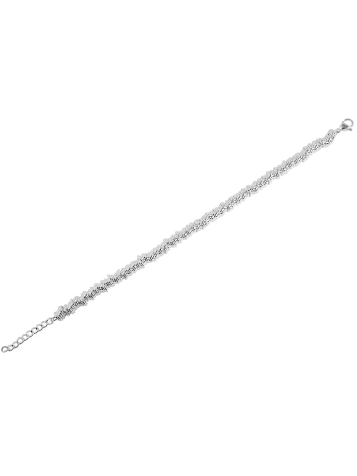 Damen Armband aus Edelstahl 20 cm in silber