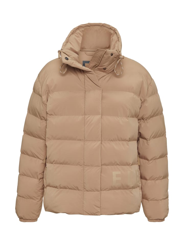 Steppjacke in nougat