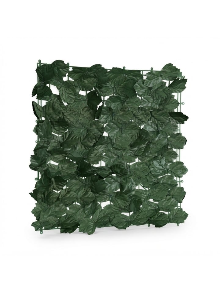 24 x Sichtschutz "Efeu" in Dunkelgrün - (B)50 x (H)50 cm