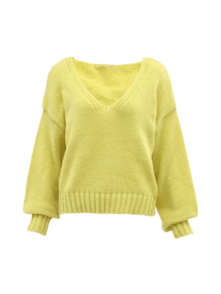 Damen Pullover in LIMETTE