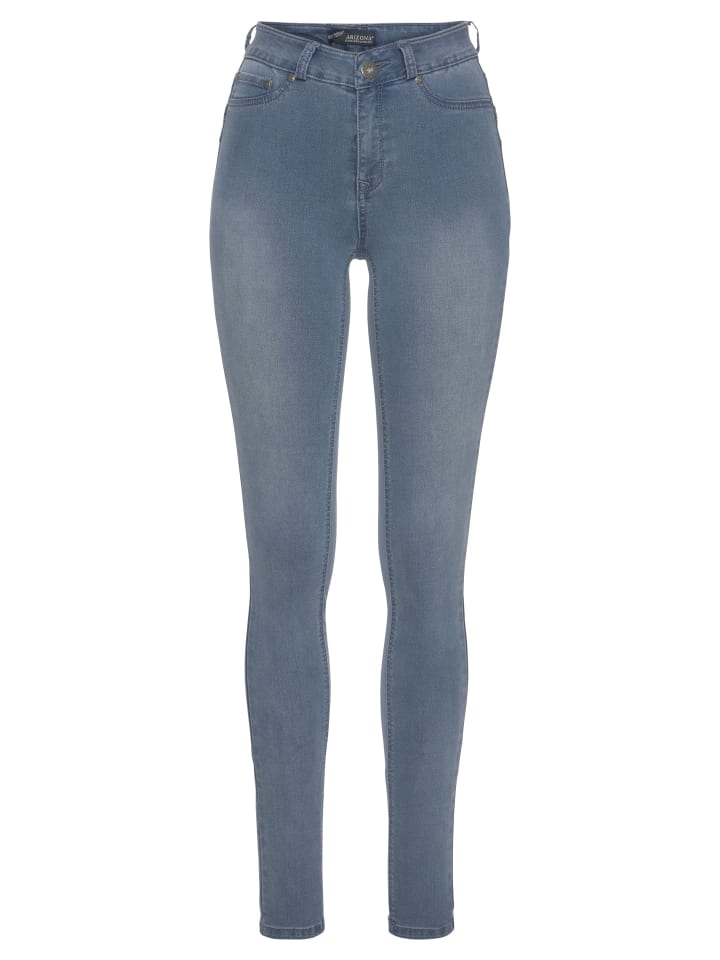 Skinny-fit-Jeans in blue used