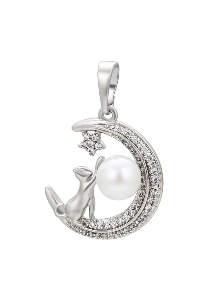 Women Pendant in Silver White