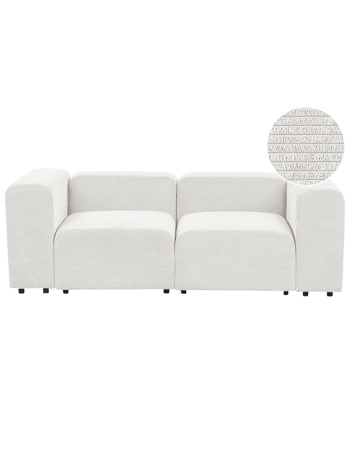 2-Sitzer Sofa FALSTERBO in Weiß - (W) 204 x (H) 70 x (L) 105 cm