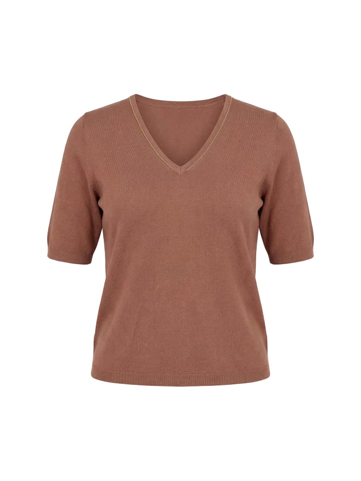 Pullover in braun