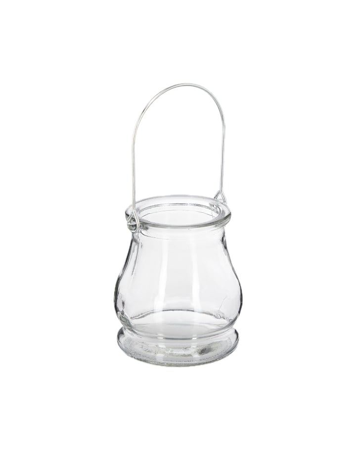 48 x Windlicht in Transparent - (H)10 x Ø 8,5 cm