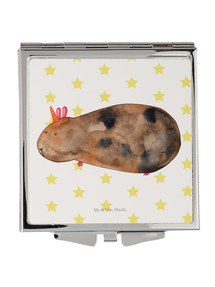 Kosmetikspiegel Einhorn Meerschweinchen ohne Sp... in Weiß