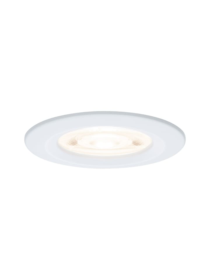 LED Einbauleuchte Nova GU10 Flat starr IP44 4,9W 550lm 230V 2700K Weiß matt