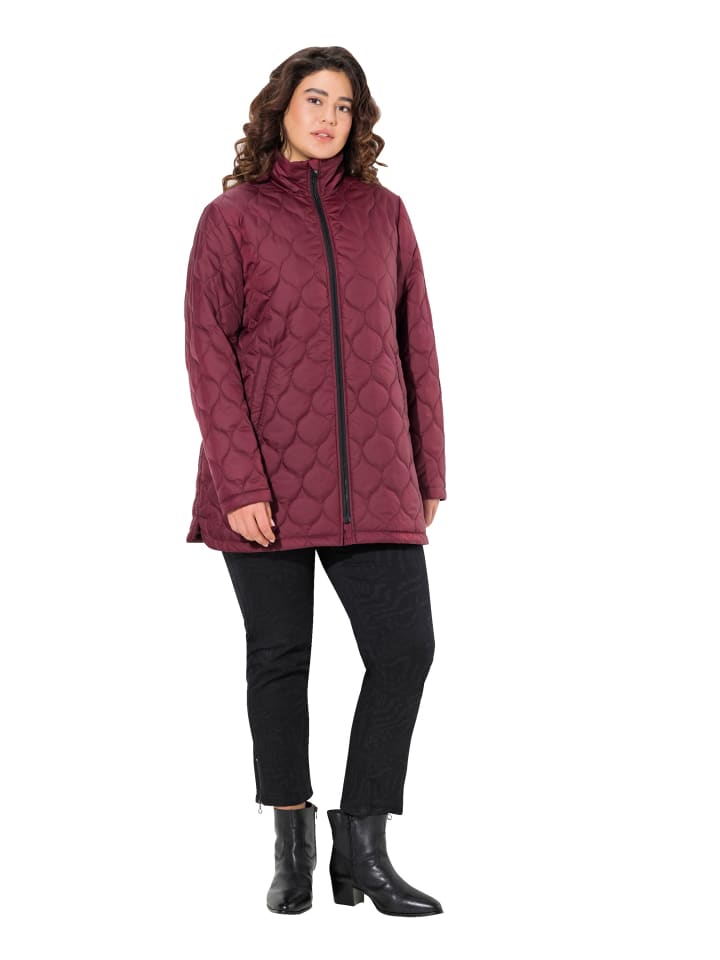 Steppjacke in weinrot