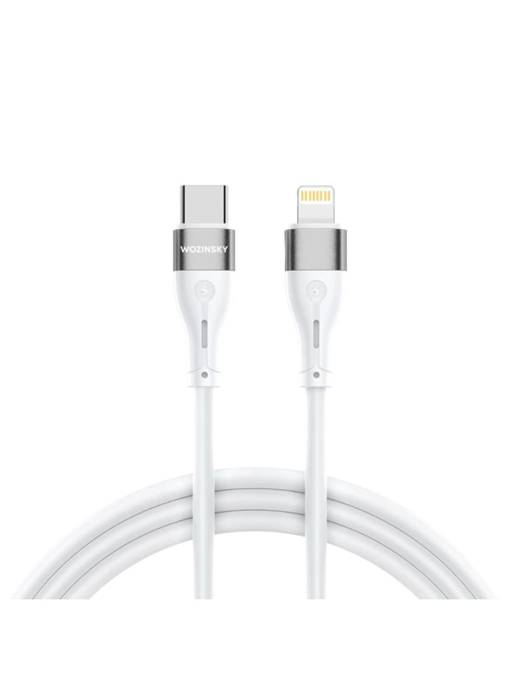 Ladekabel 27W Schnellladekabel in Weiß 1m USB-C kompatibel iPhone in Weiß