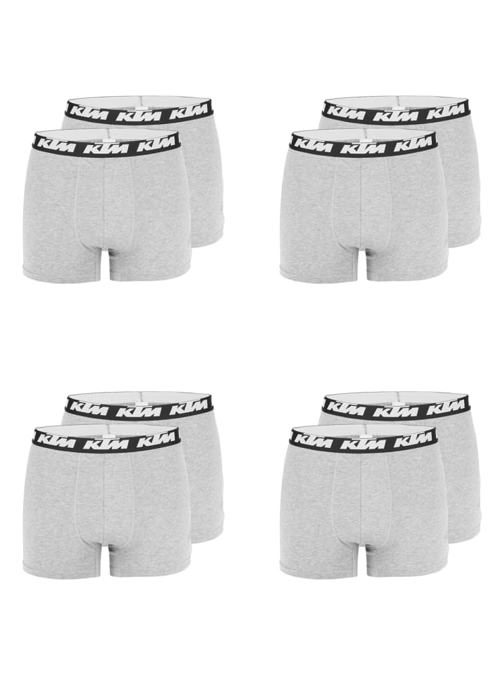 Boxershorts 8er Pack Boxer Man Cotton in Light grey 3400