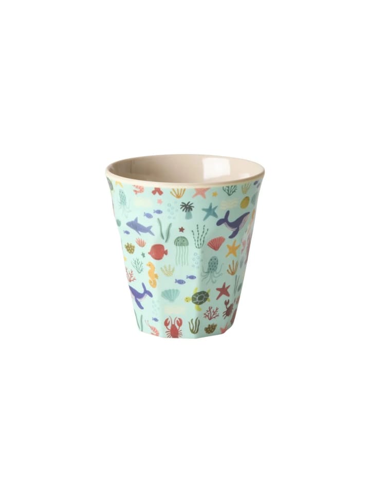 Kleinerbecher Ocean Print in blau