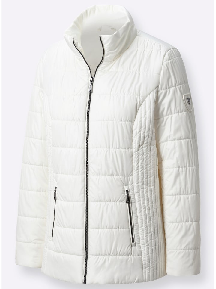 Steppjacke in ecru